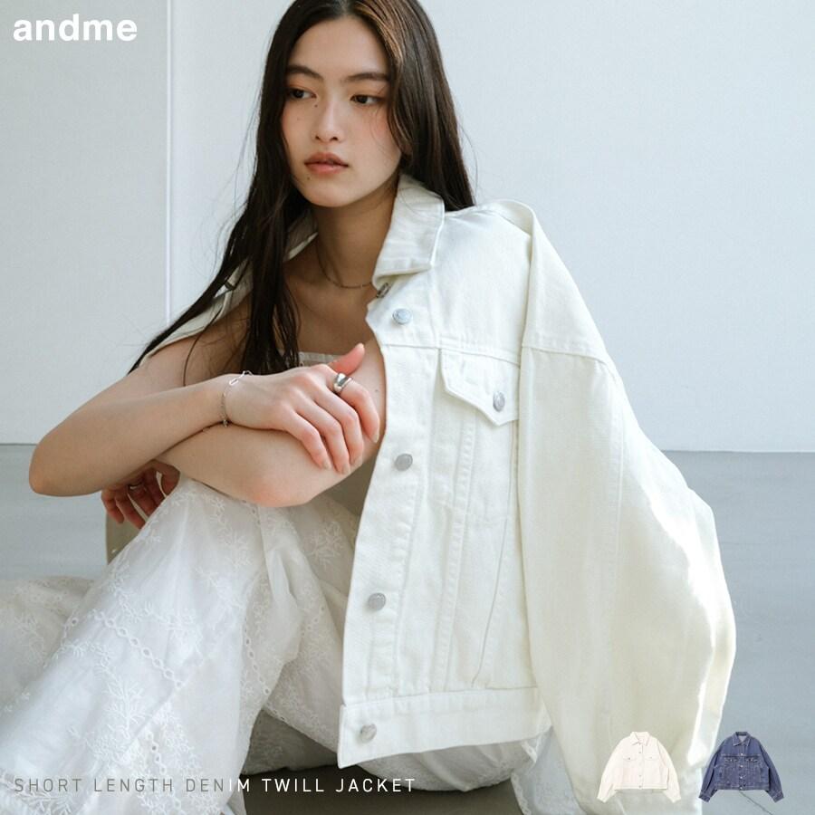 andme（アンドミー） ショート丈 デニム ツイル ジャケット : マルイ