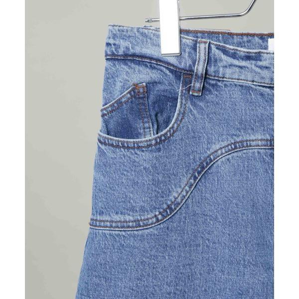 BAUM UND PFERDGARTEN／Patch denim パンツ(セットアップ可)の画像