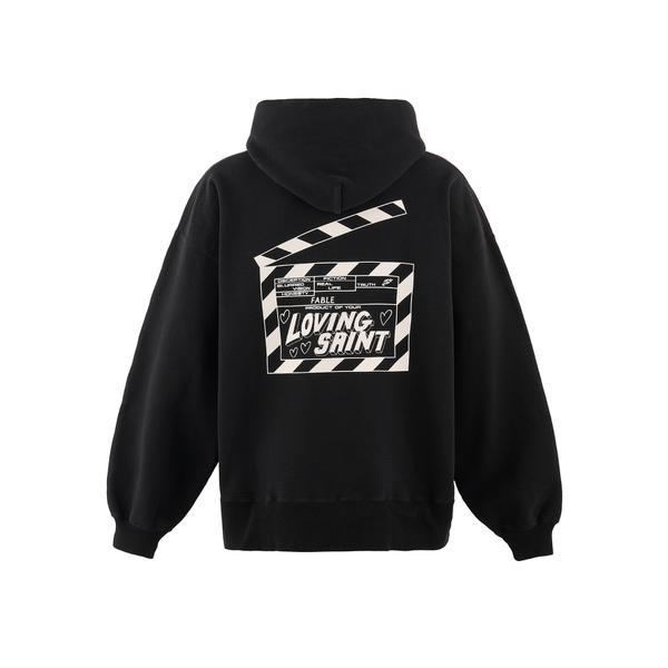 SAINT MICHAEL／セントマイケル／HOODIE／I LOVE SAINT／BLACKの画像