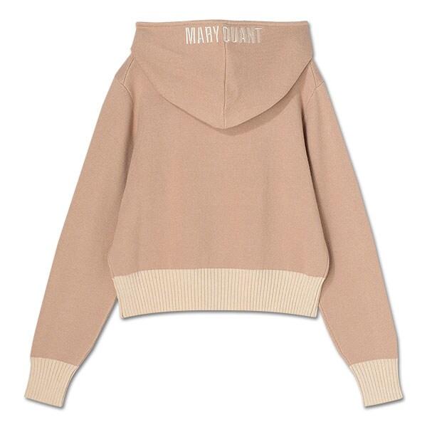MARY QUANT フードロゴパーカー ベージュ MARY QUANT（マリークヮント） フードロゴ パーカ : マルイ(丸井)Yahoo