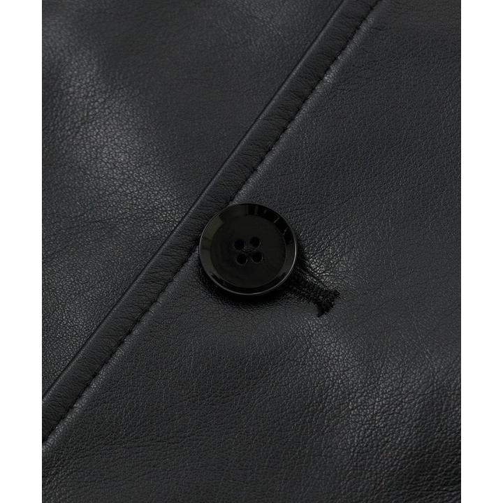 ライトラムレザー カバーオールブルゾンの画像