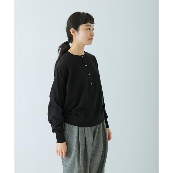 かぐれ コットンカシミヤヘンリーネックニット : マルイ(丸井)Yahoo!店