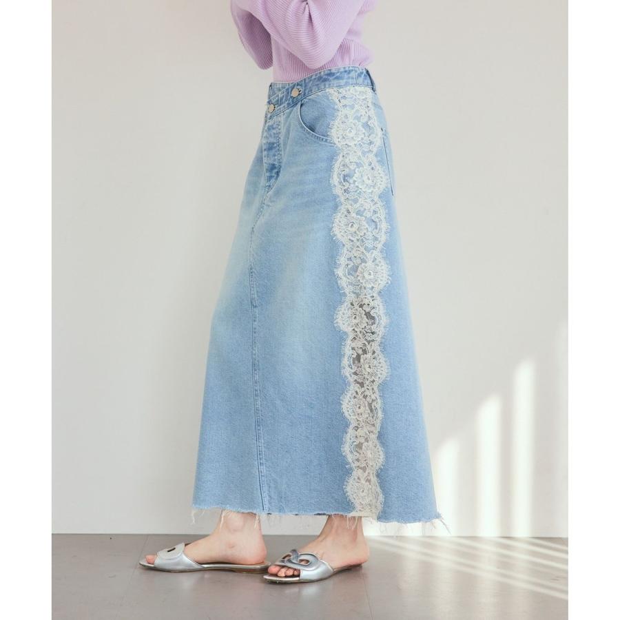 GRACE CONTINENTAL（グレースコンチネンタル） サイドレースデニム