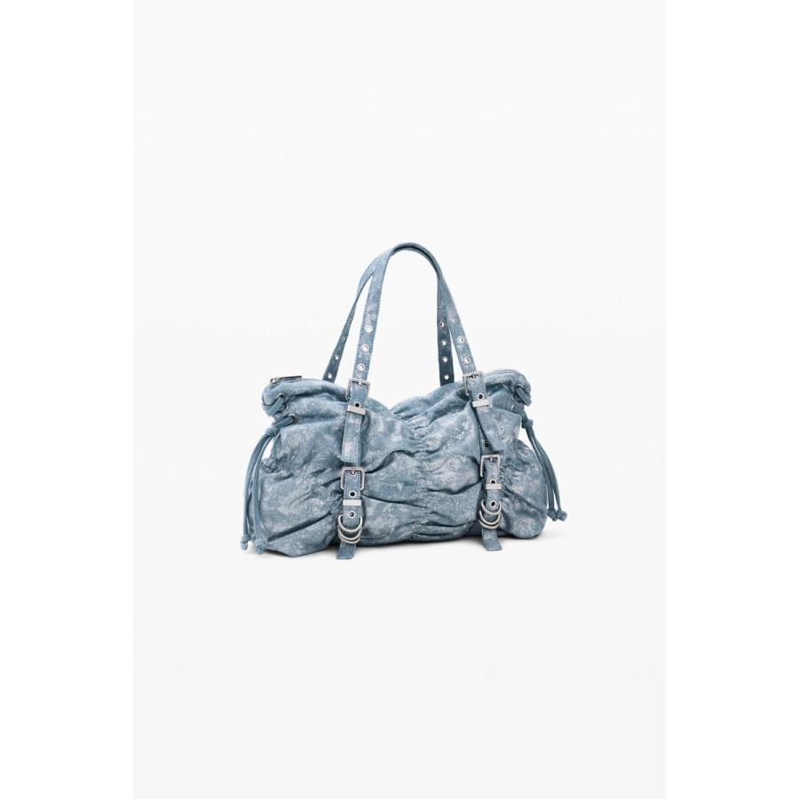 Desigual（デシグアル） デニムのギャザー入りミディアムバッグ 2026SS