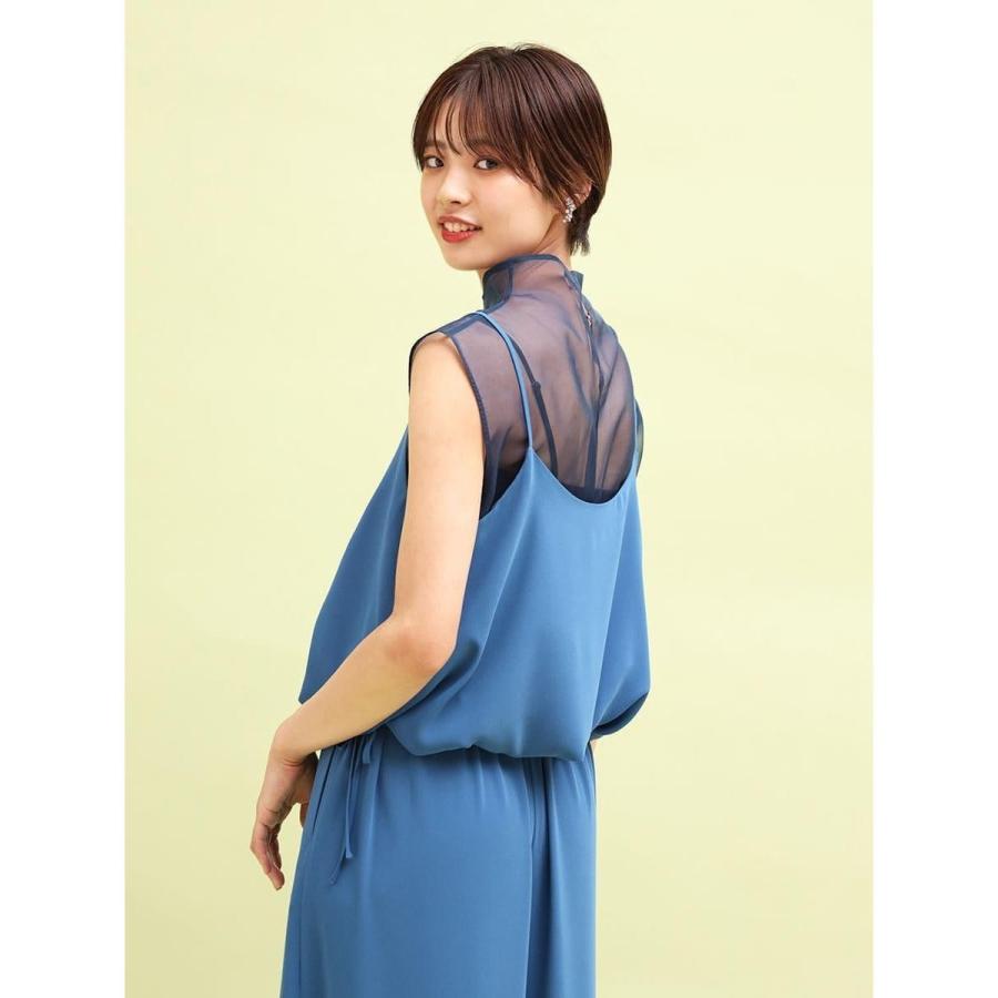 シアードッキングキャミソール×パンツセットアップの画像