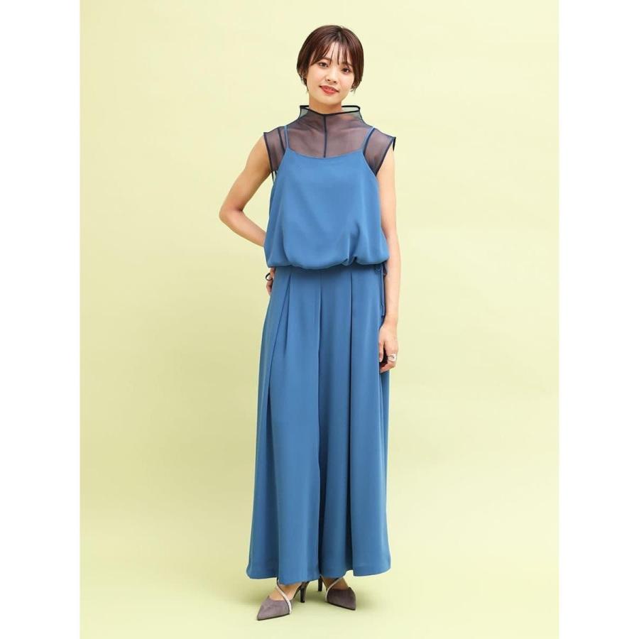 シアードッキングキャミソール×パンツセットアップの画像