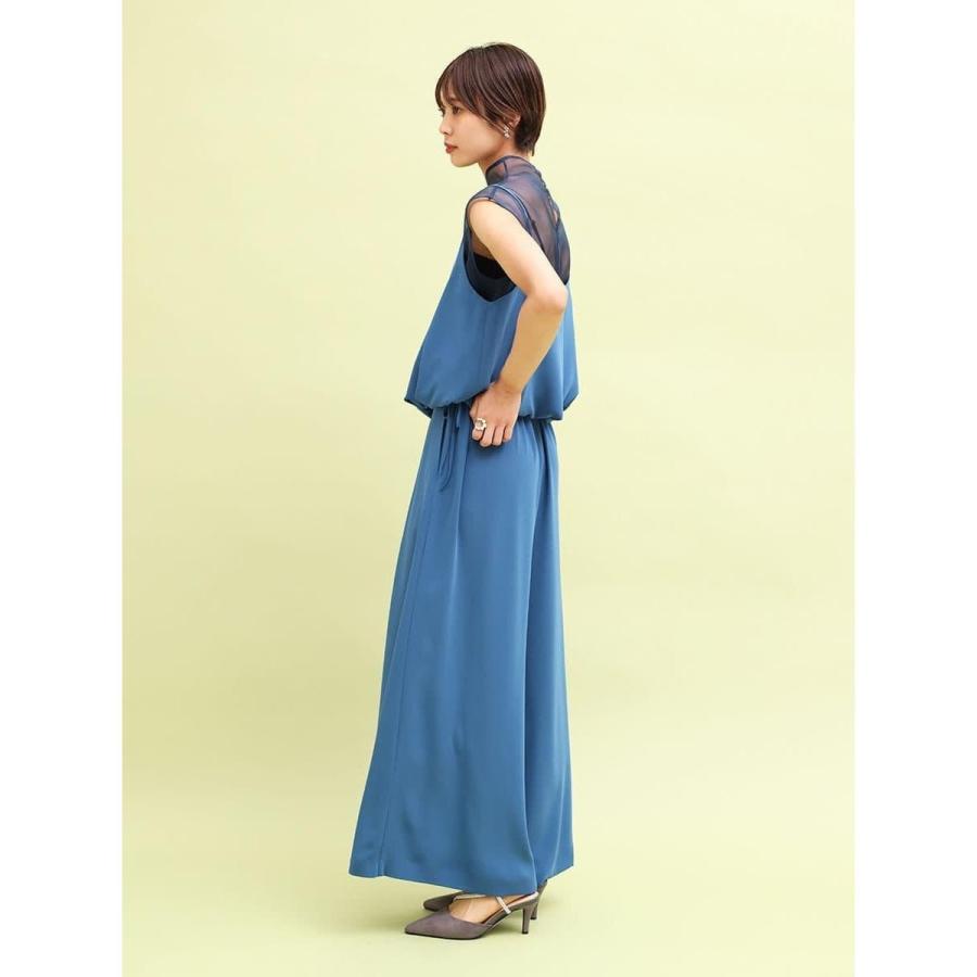 シアードッキングキャミソール×パンツセットアップの画像
