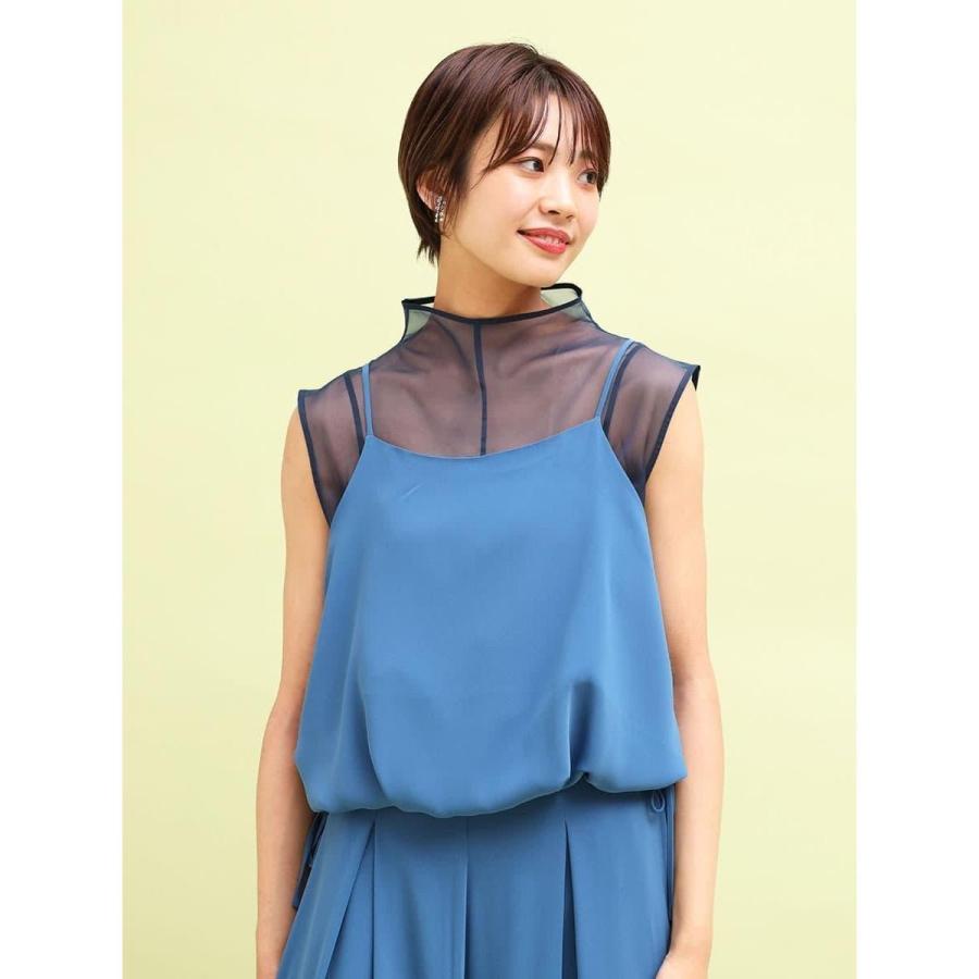 シアードッキングキャミソール×パンツセットアップの画像
