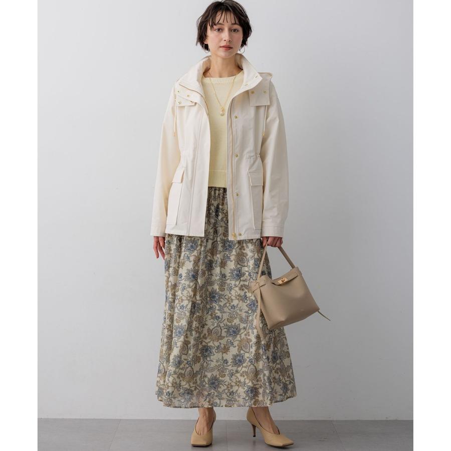 23区（ニジュウサンク） Ericaキャラコ ペイズリープリント フレア