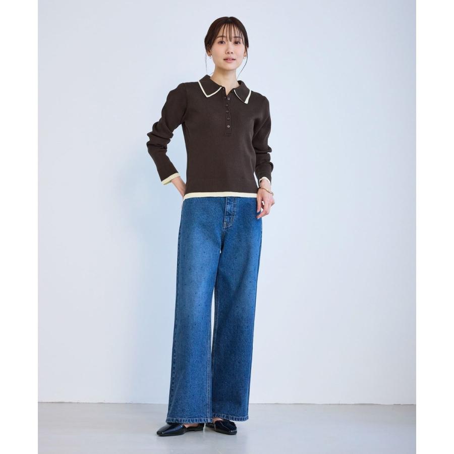 PLANK PROJECT ボレロセットコンビニット レイヤード風 長袖トップス ROPE' PICNIC（ロペ ピクニック） レイヤード風リブポロニット