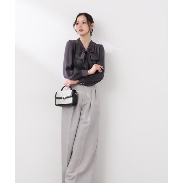 ラッフルリボンブラウス 26SS プロポーションボディドレッシング 