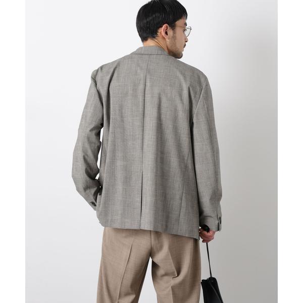 グレンチェックダブルブレストジャケット（セットアップ可） : マルイ