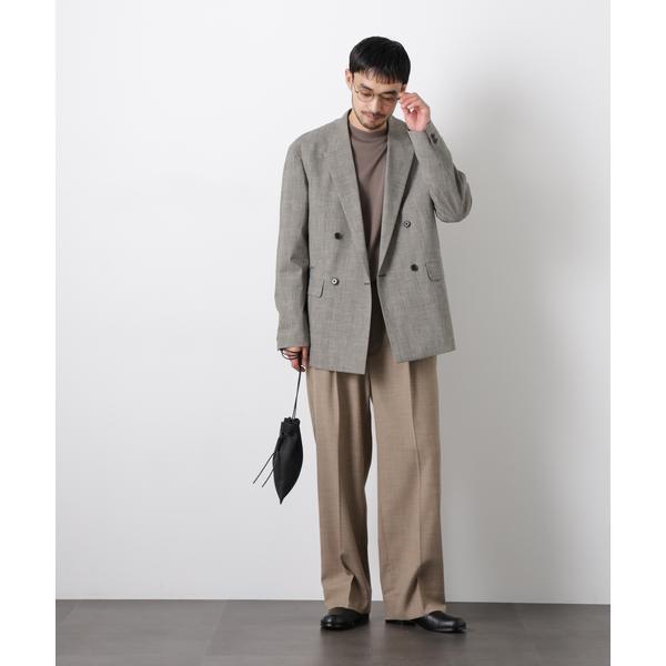 グレンチェックダブルブレストジャケット（セットアップ可） : マルイ