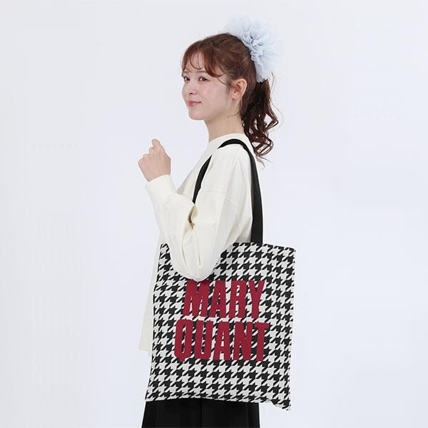 MARY QUANT（マリークヮント） ポリキャンバスロゴ トート : マルイ