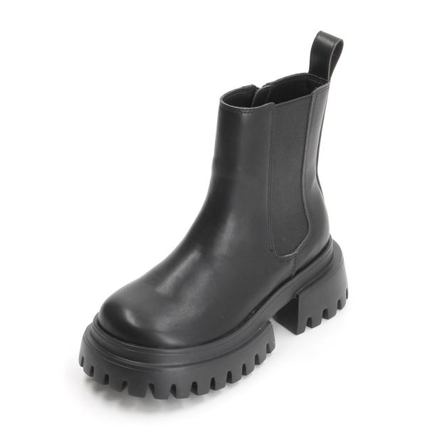 MARY QUANT マリークワント メタルデイジーサイドゴアブーツ ブラック MARY QUANT（マリークヮント） メタルデイジーサイドゴア ブーツ