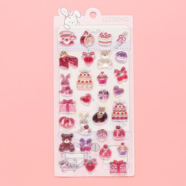 【SLAP SLIP】スラぷくシール　8枚セット SLAP SLIP（スラップスリップ） ぷっくり可愛い☆ちゅるちゅるスラぷく