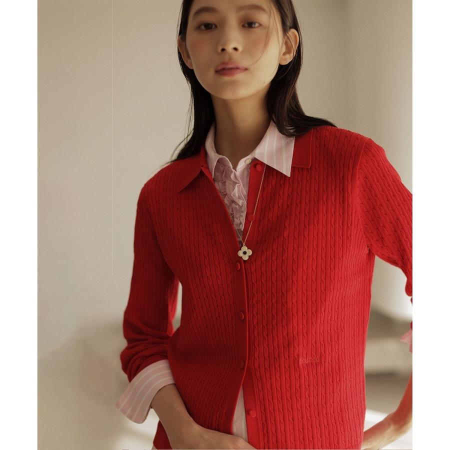 新品【組曲 KUMIKYOKU】ラクーン　たぬき　ニット　カーディガン　長袖 楽天市場】【SALE／50%OFF】カラーラクーンニットカーディガン 組曲