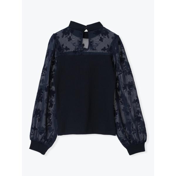 美品✨レオナール 花柄ハイネックシアートップス トリムデザイン 黒 L LEONARD - レオナール LEONARD FASHION ニット セーター ハイネック