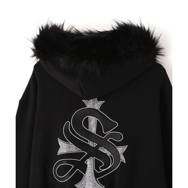 SUPPLIER／サプライヤー／FAUX FUR CROPPED CROSS ZIP HOODIE : マルイ