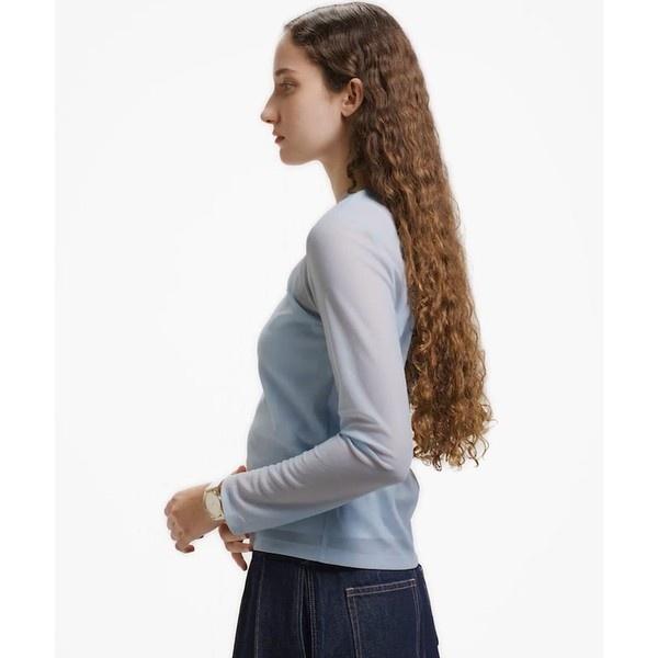 LACOSTE（ラコステ） レイヤードシアートップス キャミソール付き