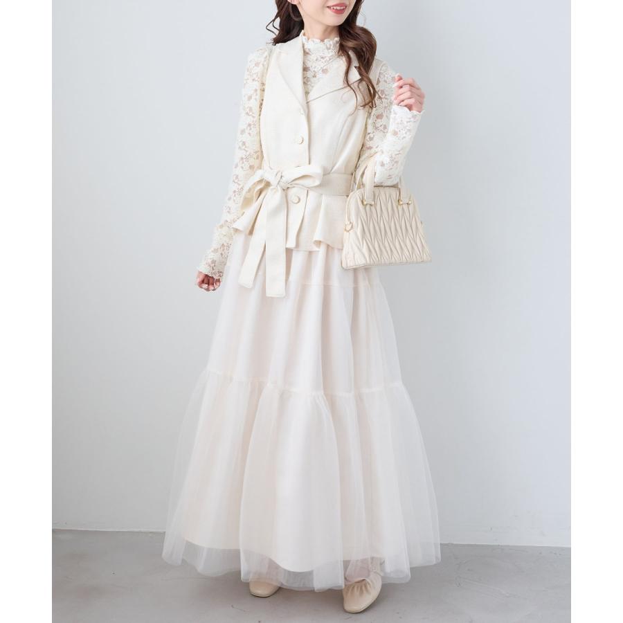 MAJESTIC LEGON（マジェスティックレゴン） レースハイネックトップス