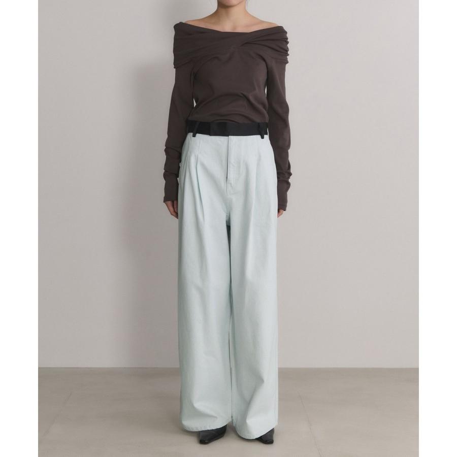 ADAM ET ROPE'（アダムエロペ） 【EMOELLE】ドレスデニムパンツ