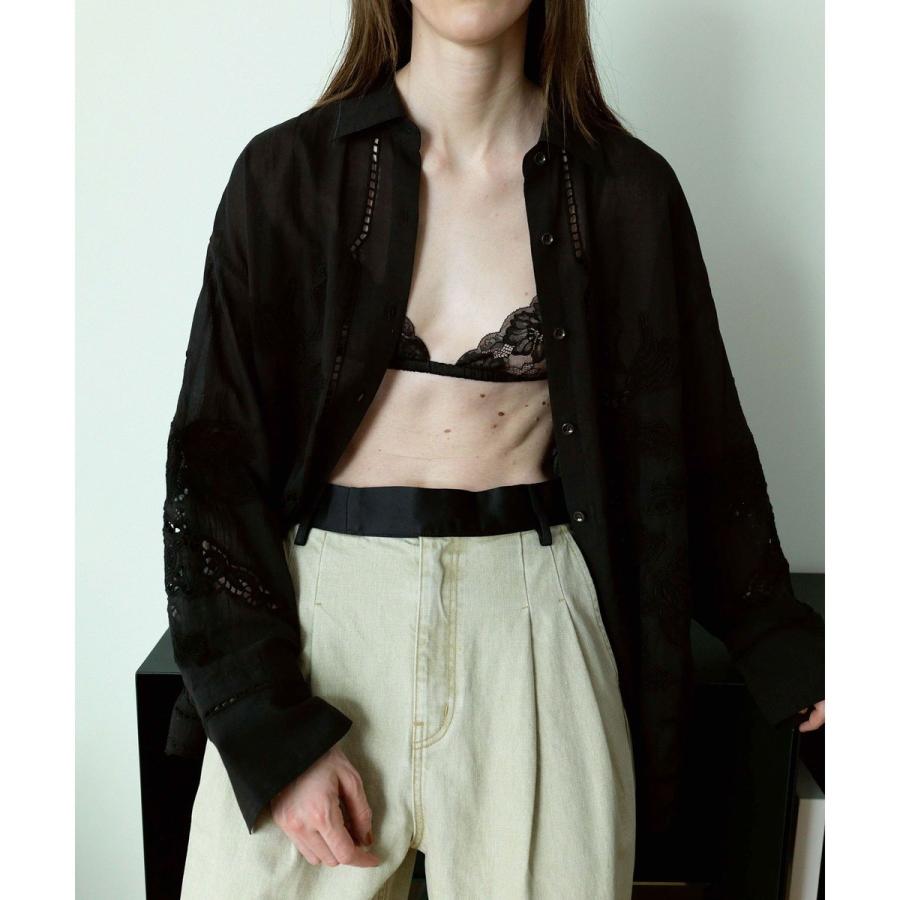 ADAM ET ROPE'（アダムエロペ） 【EMOELLE】エンブロイダリーシャツ