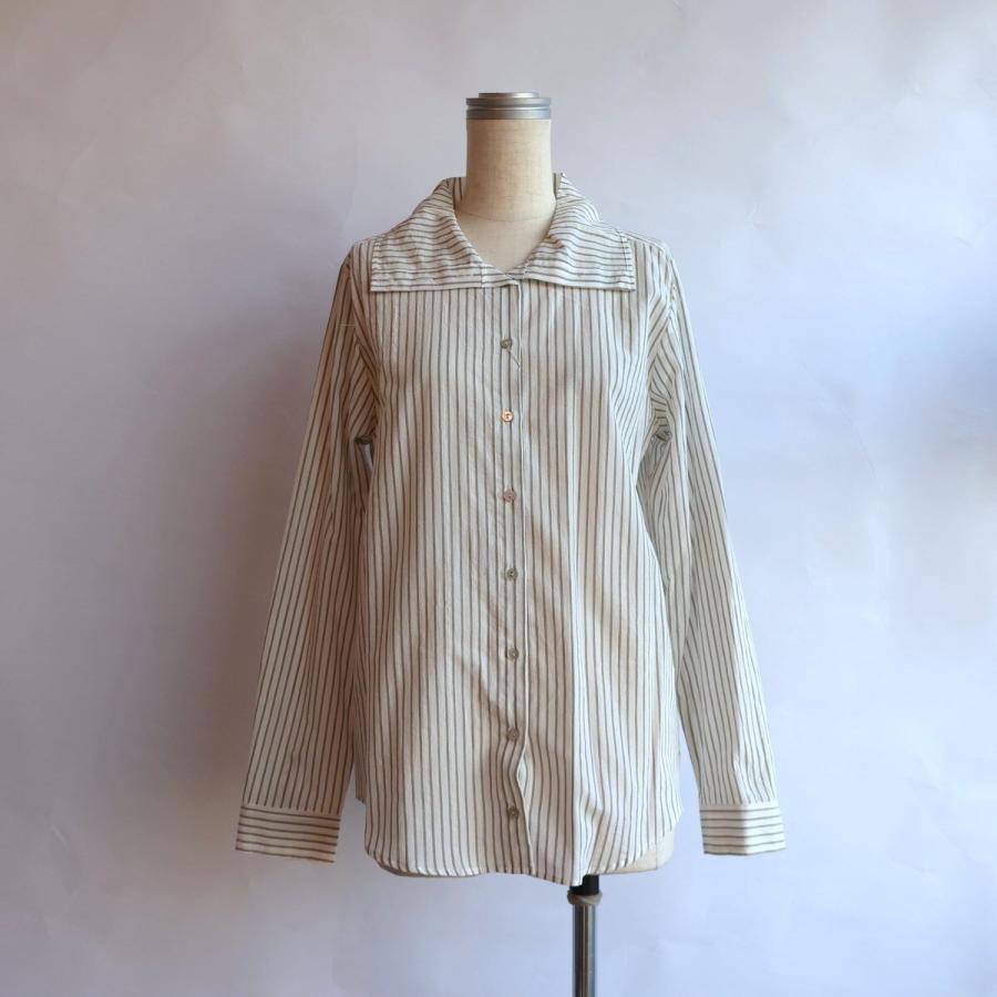 etre relie】 ドビーストライプスタンドシャツ : マルイ(丸井)Yahoo!店 
