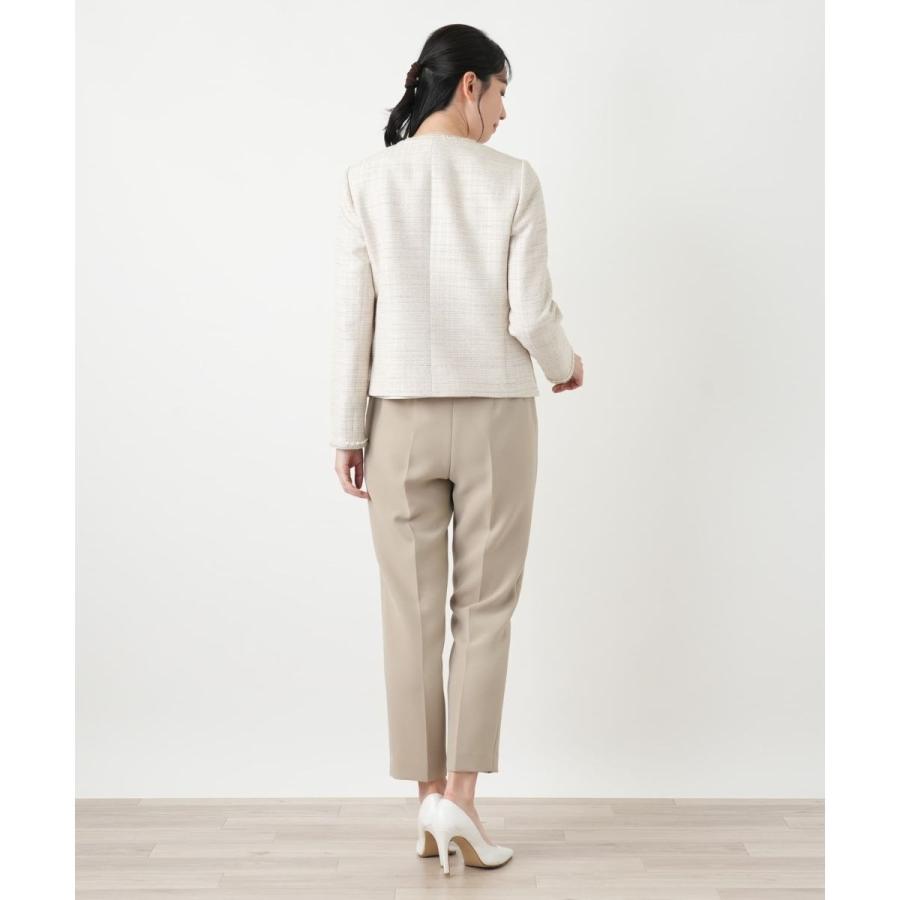 ツイードノーカラージャケット【ROCHAS Premiere】の画像
