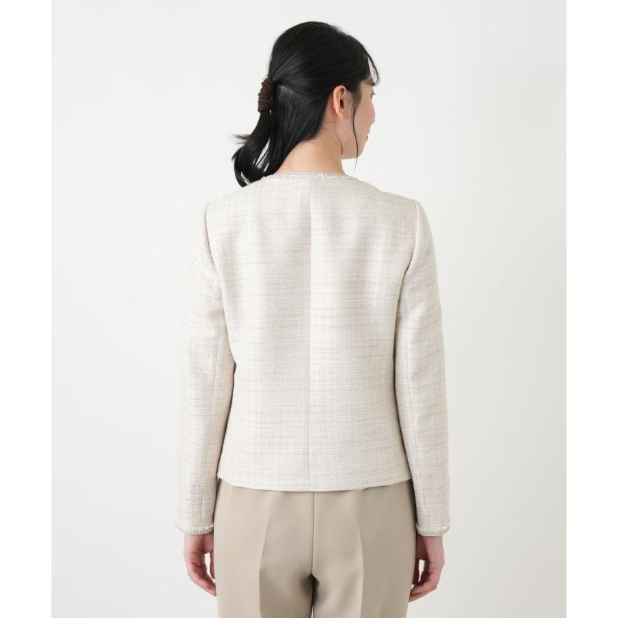 ツイードノーカラージャケット【ROCHAS Premiere】の画像