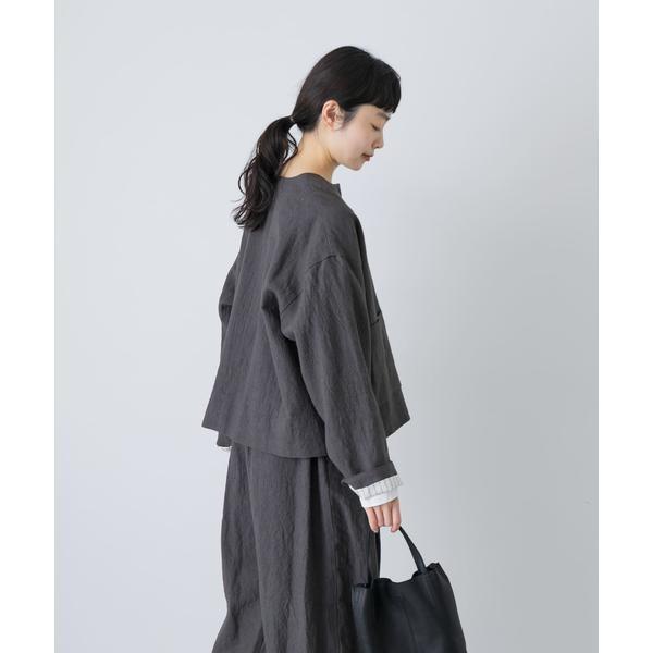 かぐれ リネンラミーノーカラージャケット : マルイ(丸井)Yahoo!店