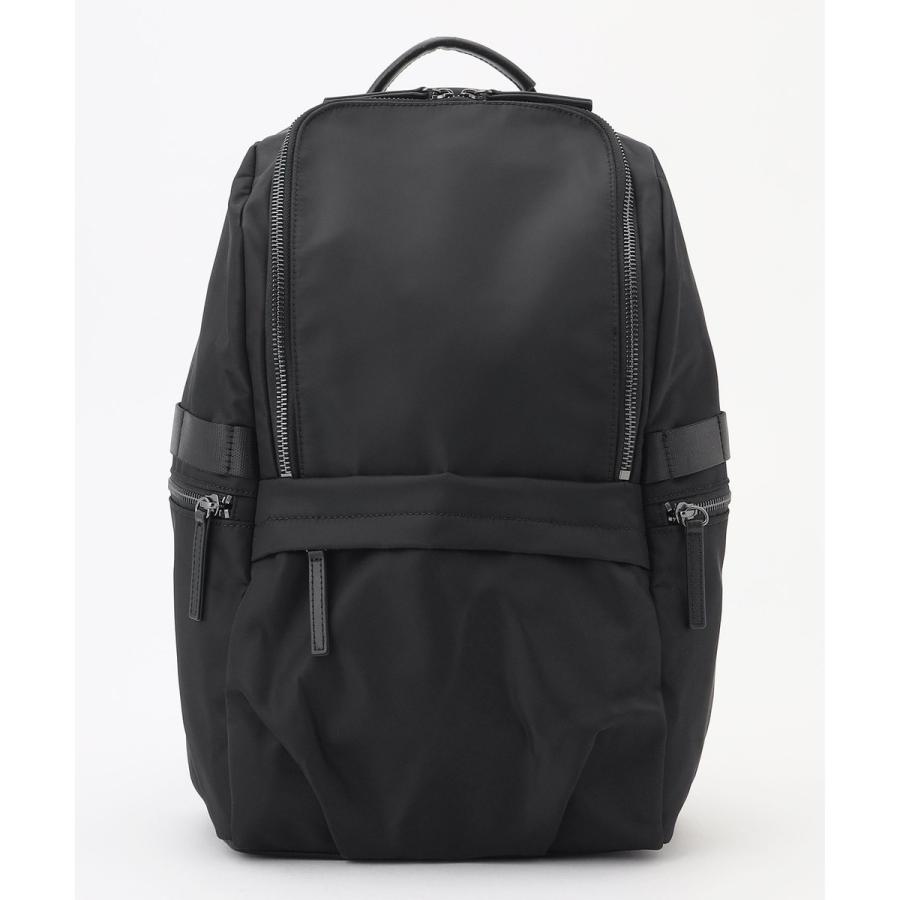 【A4サイズ収納可・容量約14L】8ポケットメタルファスナー ナイロンリュックの画像