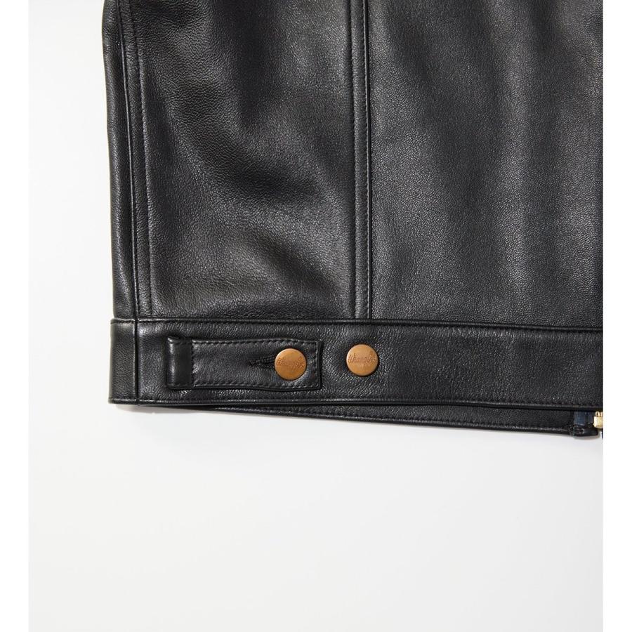 ベンザロデオテーラー　レザー　BIGIラングラーコラボ　黒　山羊皮 Wrangler（ラングラー） 24MJZ LEATHER【ゴートレザー】/ジャケット