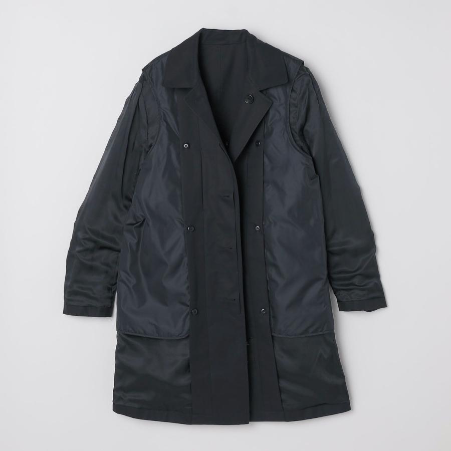 SHIPS（シップス） SHIPS: VENTILE(R) コットン ネイビー ステンカラー