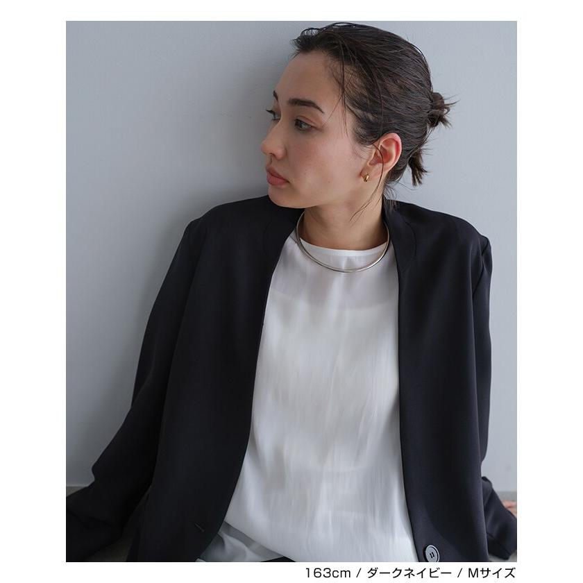 ノーカラー ジャケット evernavy エバーネイビー : マルイ(丸井)Yahoo