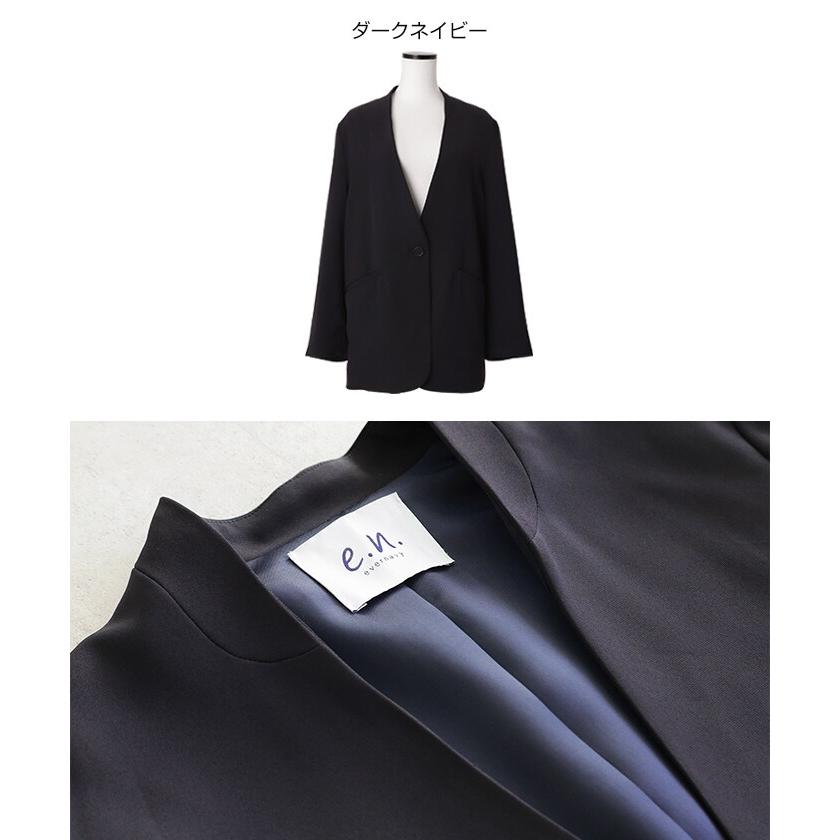ノーカラー ジャケット evernavy エバーネイビー : マルイ(丸井)Yahoo