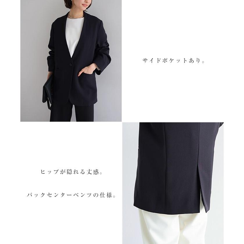 ノーカラー ジャケット evernavy エバーネイビー : マルイ(丸井)Yahoo