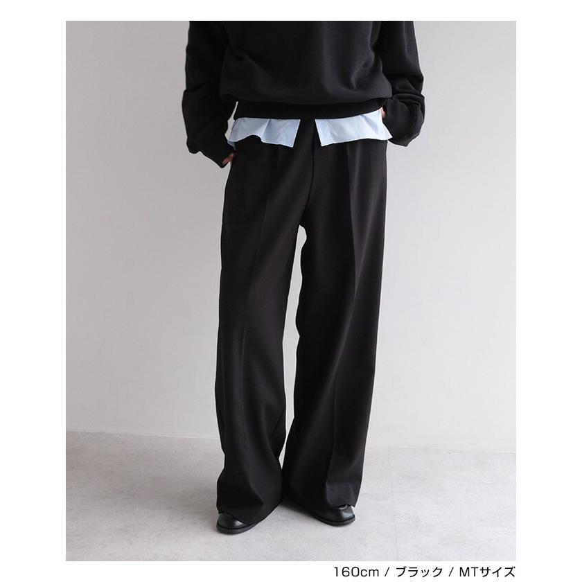 ウール混 スラックス パンツ evernavy エバーネイビー : マルイ(丸井