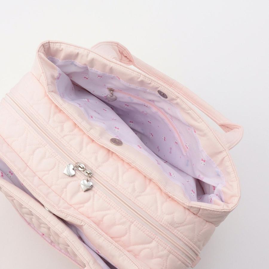 メゾピアノママ】ウサギアップリケマザーズバッグショルダー付