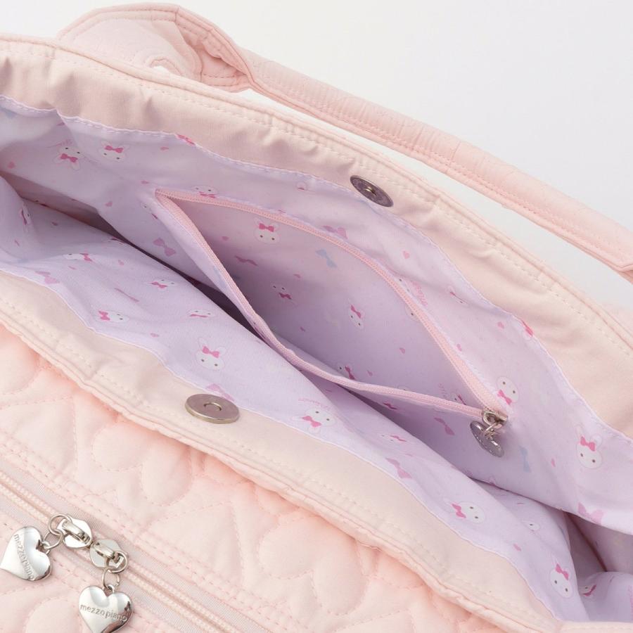 メゾピアノママ】ウサギアップリケマザーズバッグショルダー付