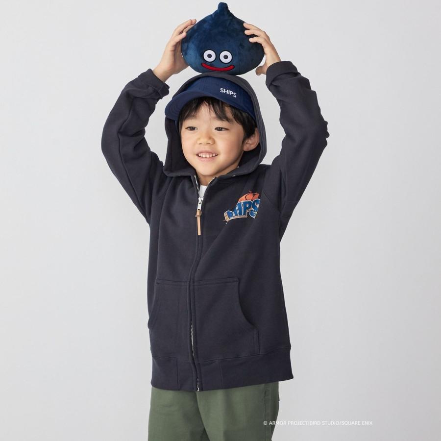 DQVIIR × SHIPS:110〜150cm ロゴ ZIP フーディー〈KIDS〉の画像