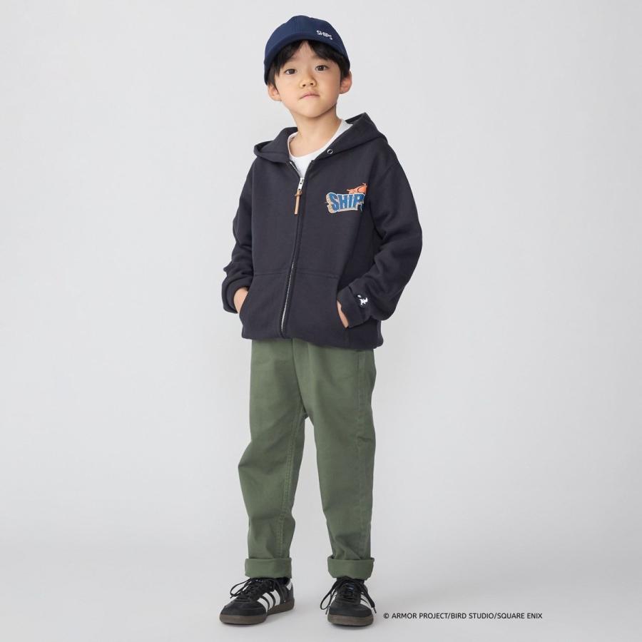 DQVIIR × SHIPS:110〜150cm ロゴ ZIP フーディー〈KIDS〉の画像