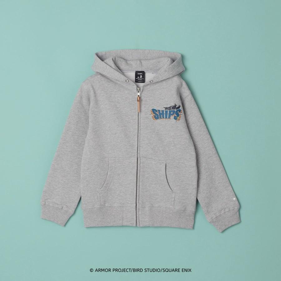 DQVIIR × SHIPS:110〜150cm ロゴ ZIP フーディー〈KIDS〉の画像