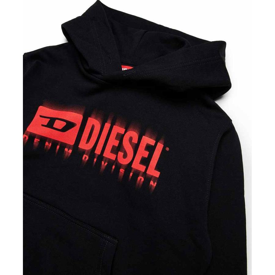DIESEL(ディーゼル)Kids ＆ Junior ブランドロゴフーディーパーカーの画像