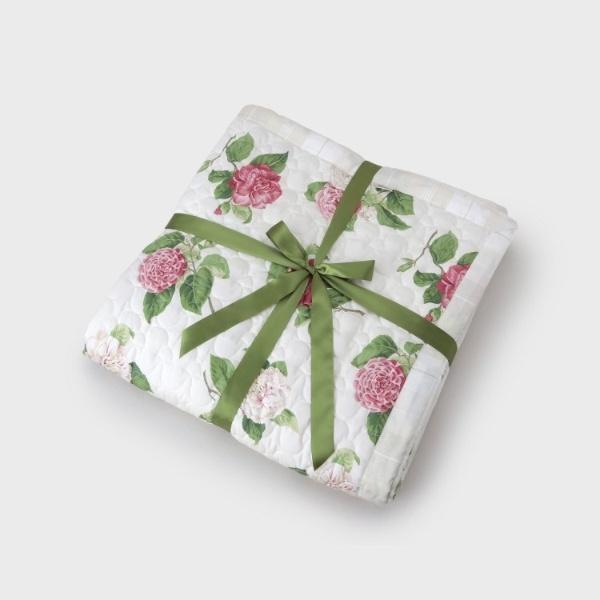 LAURA ASHLEY（ローラアシュレイ） カミール柄 キルトマルチカバー 200 