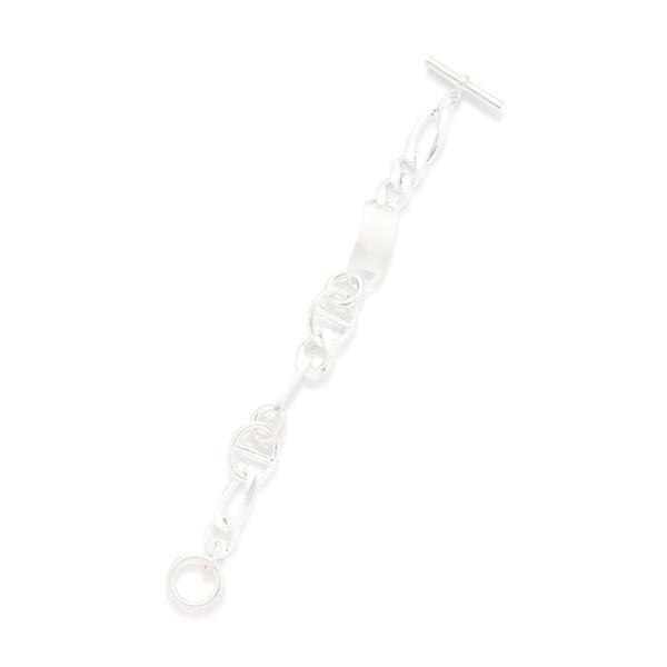 トゥエンティーエイティー／STERLING SILVER MIXED ANCHOR CHAIN BRの画像