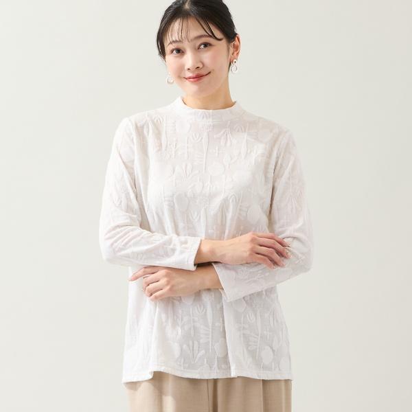 MISSEL（ミゼール） 【洗える・日本製・L〜4Lサイズ】シアージャカード 