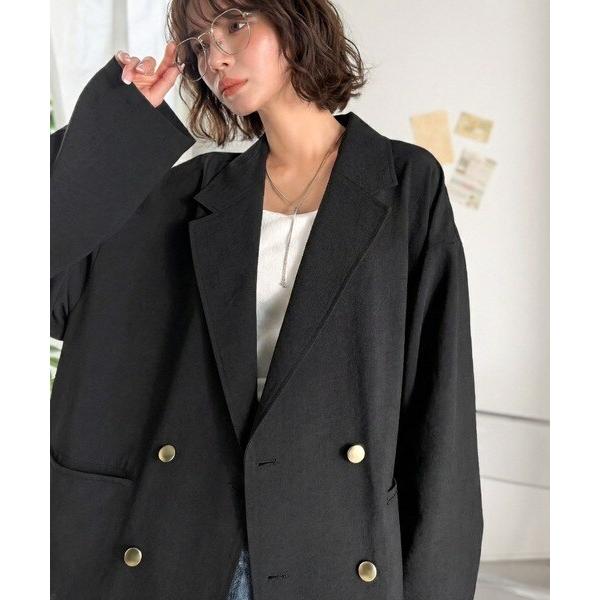 接触冷感・UVカット・吸水速乾・防シワ加工】ビックシルエット金ボタン