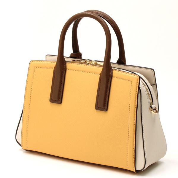 【 新品未使用 】マイケルコース　持ち手イエローサッチェルスモール MICHAEL KORS（マイケルコース） LAILA カラーブロック ぺブルレザー