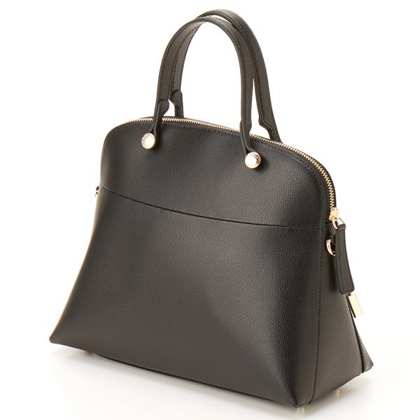 【美品】フルラ　パイパー　ブラック　Ｍ　ハンドバッグ FURLA（フルラ） 【公式】フルラ パイパー (Furla Piper) ハンドバッグ